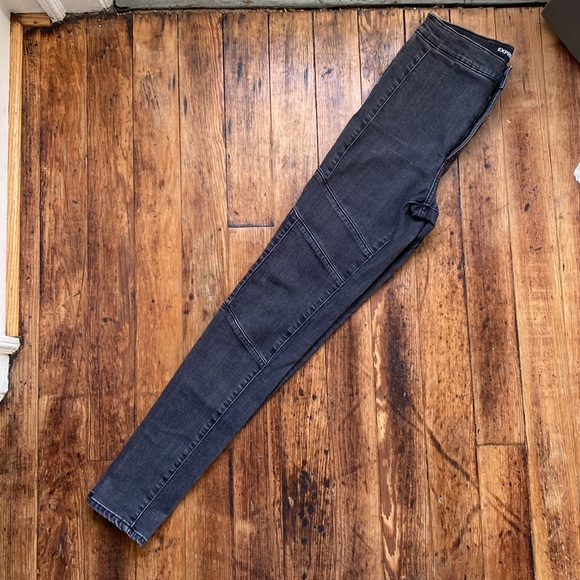 Express Stretch + Demin Perfect Size 4 Tall Super High Rise Skinny Jean - Picture 2 of 6